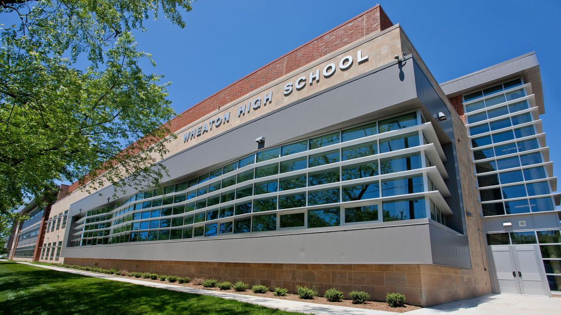 exterior view of Wheaton High School